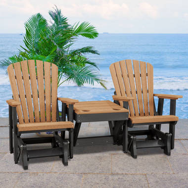 Double adirondack chair online plastic